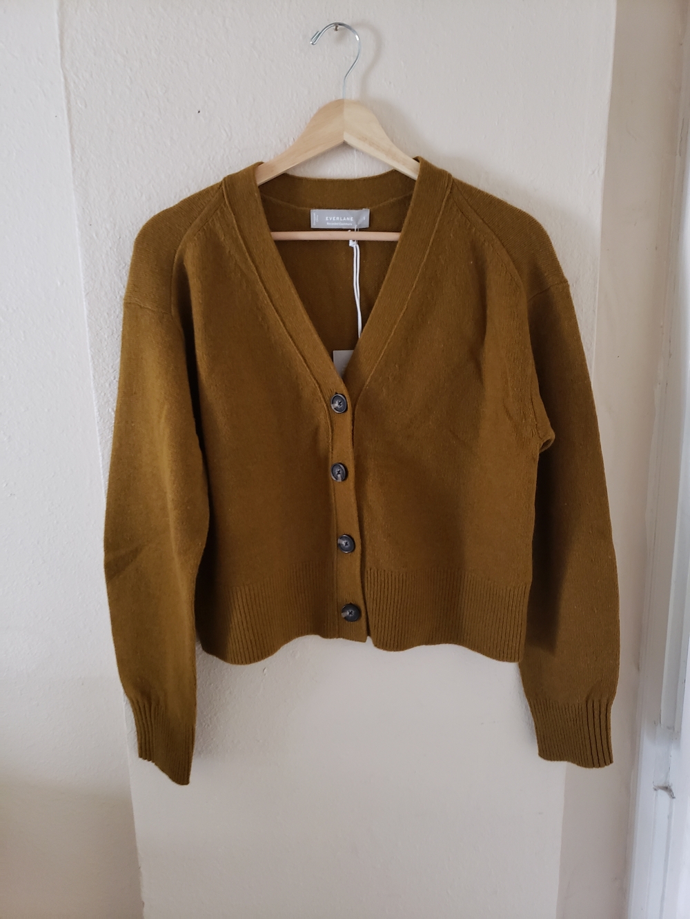 Everlane Cashmere Cardigan Tapenade Small